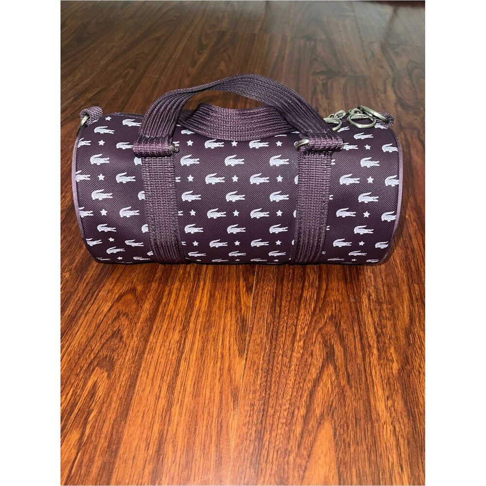 Lacoste Purple Cylinder Logo Bag